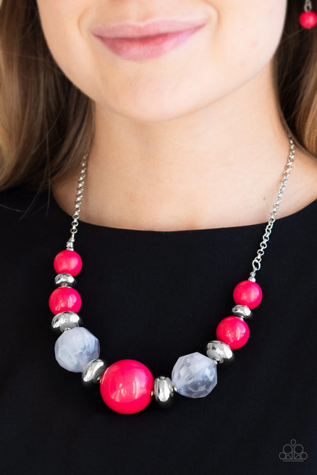 Paparazzi ~ Daytime Drama ~ Pink Necklace Set
