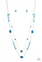 Load image into Gallery viewer, Paparazzi ~ Dazzle The Crowd ~ Blue Necklace Set