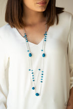 Load image into Gallery viewer, Paparazzi ~ Dazzle The Crowd ~ Blue Necklace Set