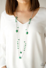 Load image into Gallery viewer, Paparazzi ~ Dazzle The Crowd ~ Green Necklace Set
