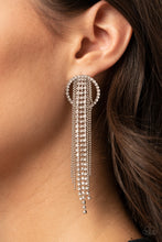 Load image into Gallery viewer, Paparazzi ~ Dazzle by Default ~ White Post Earrings (Life of the Party Exclusive)