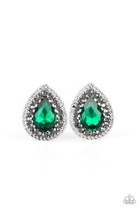 Paparazzi ~ Debutante Debut ~ Green Post Earrings