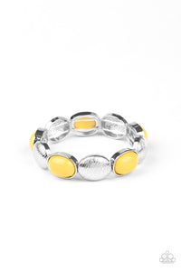 Paparazzi ~ Decadently Dewy ~ Yellow Bracelet