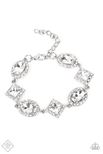 Load image into Gallery viewer, Paparazzi ~ Diamond of the Season ~ White Necklace &amp; Bracelet Set (Fashion Fix Exclusive)