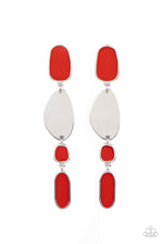 Load image into Gallery viewer, Paparazzi ~ Deco By Design ~ Red Post Earrings