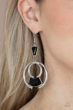 Load image into Gallery viewer, Paparazzi ~ Deco Dancing ~ Black Earrings
