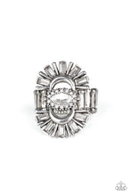 Load image into Gallery viewer, Paparazzi ~ Deco Diva ~ White Ring with Stretchy Bands (Life of the Party Exclusive)