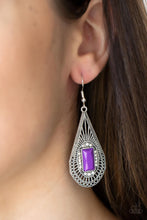 Load image into Gallery viewer, Paparazzi ~ Deco Dreaming ~ Purple Earrings
