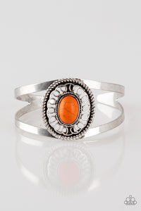 Paparazzi ~ Deep In The TUMBLEWEEDS ~ Orange Cuff Bracelet