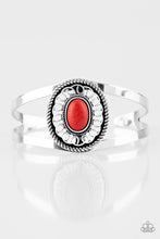 Load image into Gallery viewer, Paparazzi ~ Deep In The TUMBLEWEEDS ~ Red Cuff Bracelet