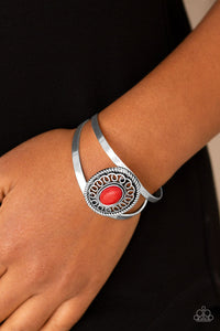 Paparazzi ~ Deep In The TUMBLEWEEDS ~ Red Cuff Bracelet