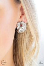 Load image into Gallery viewer, Paparazzi ~ Definitely Date Night ~ White Clip-On Earrings - Klassy Jewelz Boutique