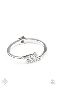 Paparazzi ~ Defying Dazzle ~ White Bracelet (Fashion Fix Exclusive)
