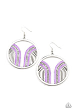 Load image into Gallery viewer, Paparazzi ~ Delightfully Deco ~ Purple Earring