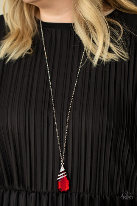 Paparazzi ~ Demandingly Diva ~ Red Necklace Set