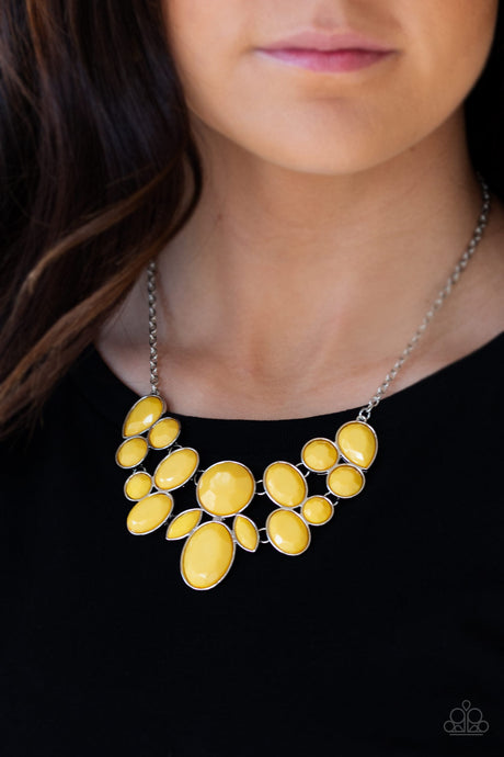 Paparazzi ~ Demi-Diva ~ Yellow Necklace Set