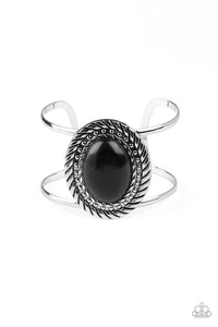 Paparazzi ~ Desert Aura ~ Black Cuff Bracelet