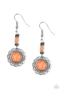Paparazzi ~ Desert Bliss ~ Orange Earrings