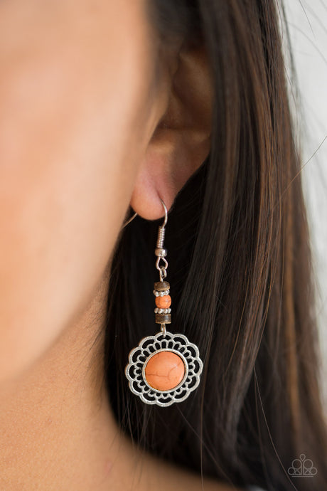 Paparazzi ~ Desert Bliss ~ Orange Earrings