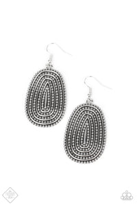 Paparazzi ~ Desert Climate ~ Silver Earrings (Fashion Fix Exclusive)