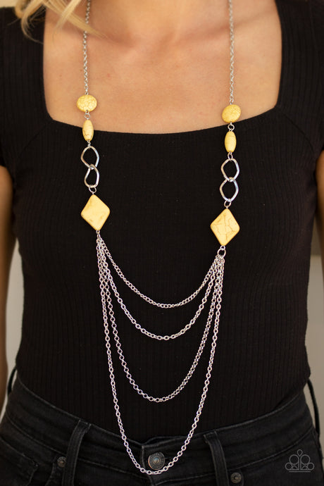 Paparazzi ~ Desert Dawn ~ Yellow Necklace Set