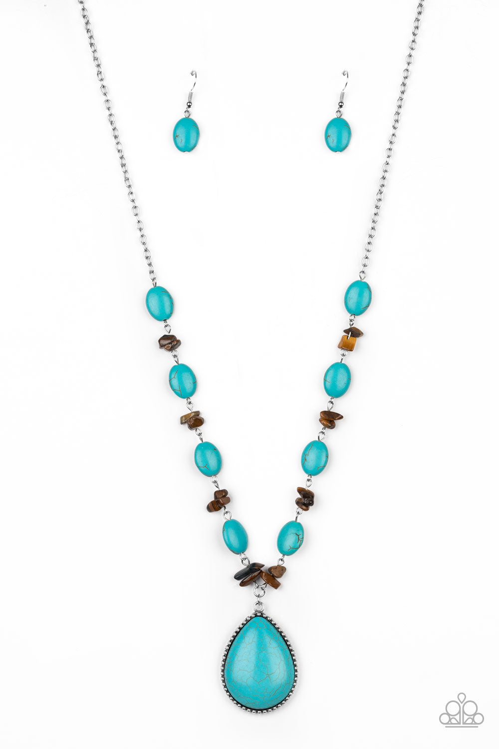 Paparazzi ~ Desert Diva ~ Blue/Turquoise Necklace Set
