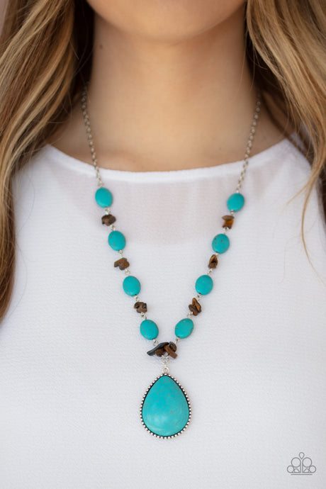 Paparazzi ~ Desert Diva ~ Blue/Turquoise Necklace Set