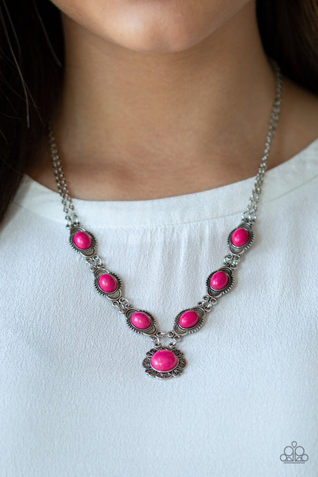 Paparazzi ~ Desert Dreamin' ~ Pink Necklace Set