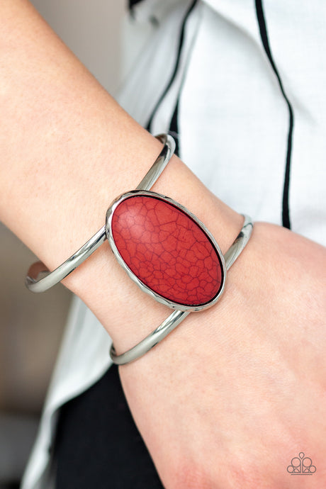 Paparazzi ~ Desert Empress ~ Red Cuff Bracelet