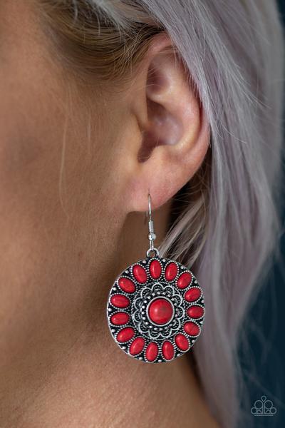 Paparazzi ~ Desert Palette ~ Red Earrings