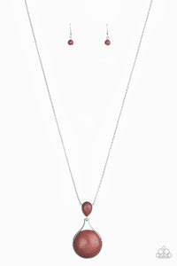 Paparazzi ~ Desert Pools ~ Brown Necklace Set