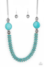 Load image into Gallery viewer, Paparazzi ~ Desert Revival ~ Blue Turquoise Necklace Set