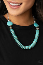 Load image into Gallery viewer, Paparazzi ~ Desert Revival ~ Blue Turquoise Necklace Set