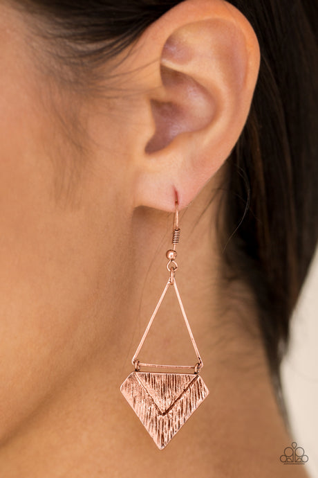 Paparazzi ~ Desert Treasure ~ Copper Earrings