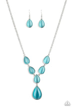 Load image into Gallery viewer, Paparazzi ~ Dewy Decadence ~ Blue Necklace Set
