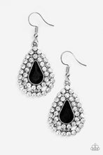 Load image into Gallery viewer, Paparazzi ~ Diamond Dazzle ~ Black Earrings