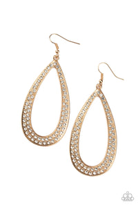 Paparazzi ~ Diamond Distraction ~ Gold Earrings