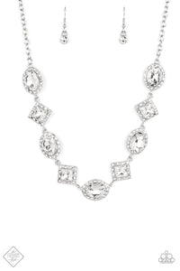 Paparazzi ~ Diamond of the Season ~ White Necklace Set (Fashion Fix Exclusive)