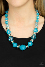 Load image into Gallery viewer, Paparazzi ~ Dine and Dash ~ Blue Necklace Set