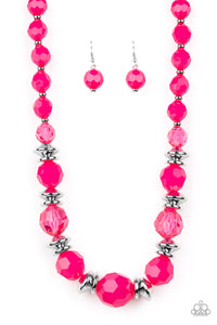 Paparazzi ~ Dine and Dash ~ Pink Necklace Set