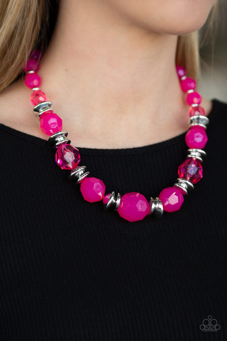 Paparazzi ~ Dine and Dash ~ Pink Necklace Set