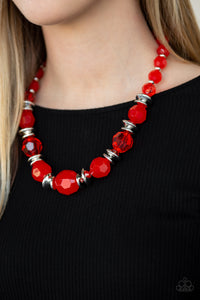Paparazzi ~ Dine and Dash ~ Red Necklace Set
