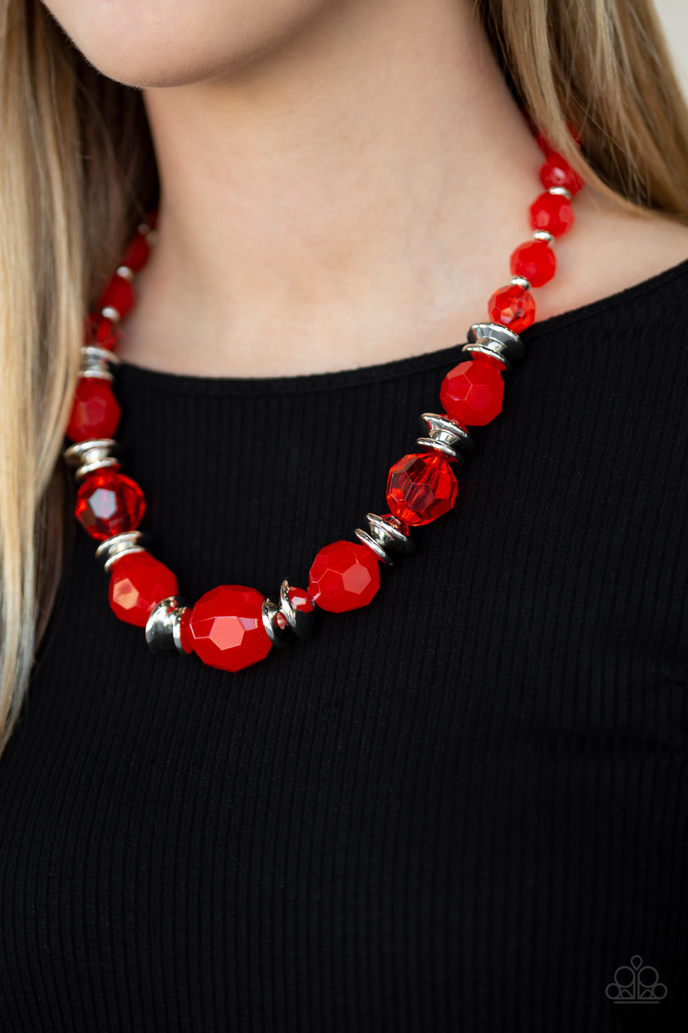 Paparazzi ~ Dine and Dash ~ Red Necklace Set