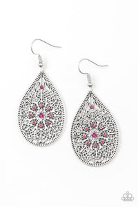 Paparazzi ~ Dinner Party Posh ~ Pink Earrings