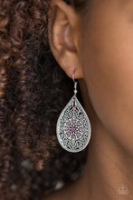 Load image into Gallery viewer, Paparazzi ~ Dinner Party Posh ~ Pink Earrings
