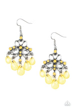Load image into Gallery viewer, Paparazzi ~ Dip It GLOW ~ Yellow Earrings