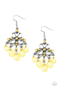 Paparazzi ~ Dip It GLOW ~ Yellow Earrings
