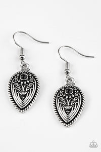 Paparazzi ~ Distance PASTURE ~ Black Earrings