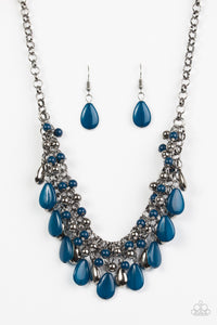Paparazzi ~ Diva Attitude ~ Blue Necklace Set