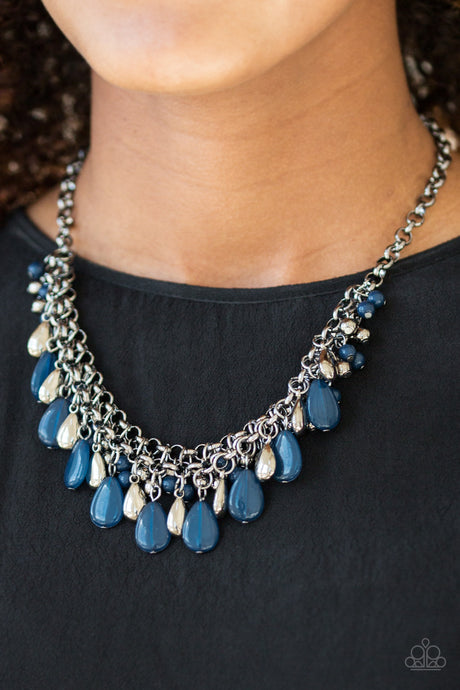Paparazzi ~ Diva Attitude ~ Blue Necklace Set